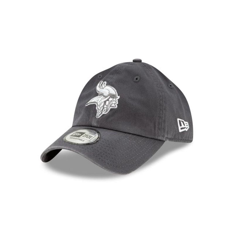 NFL Minnesota Vikings Casual Classic Adjustable (ZQM1413) - Grey New Era Caps